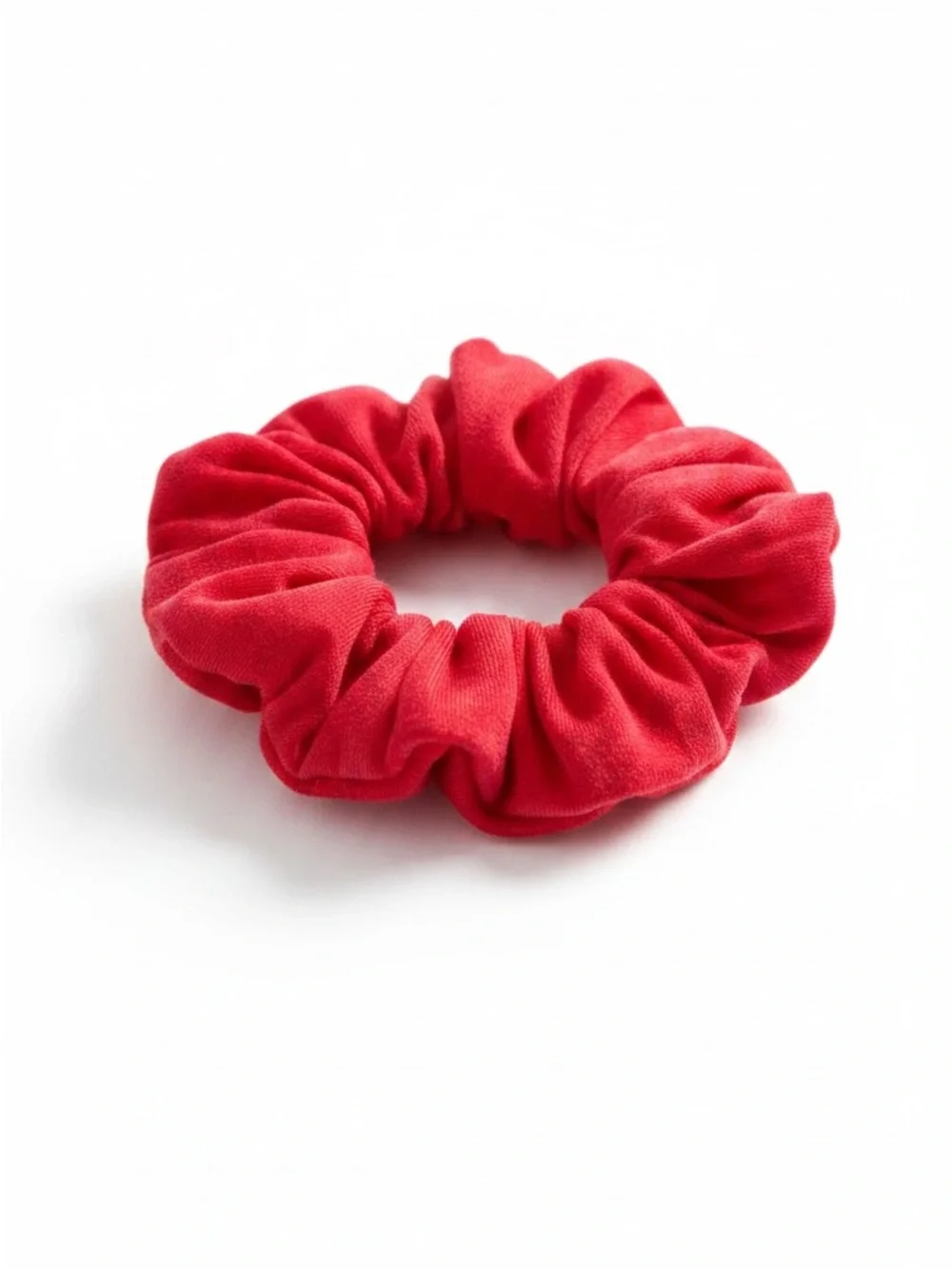 Cherry Red Daily Wear Soft Comfy Stretchy Fabric Scrunchie Other Colors Avail